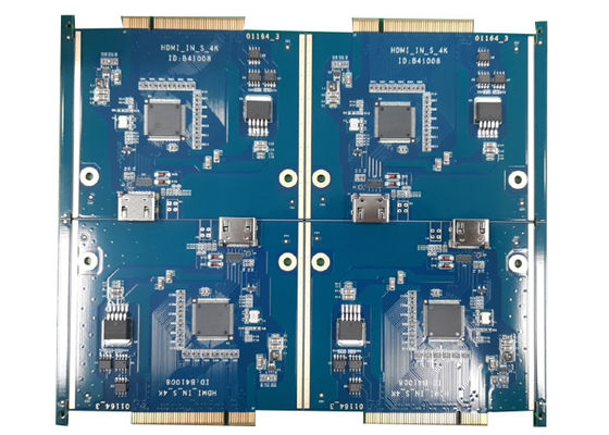 Голубой прототип собрания PCB SMT разнослоистый HDI для Driverless