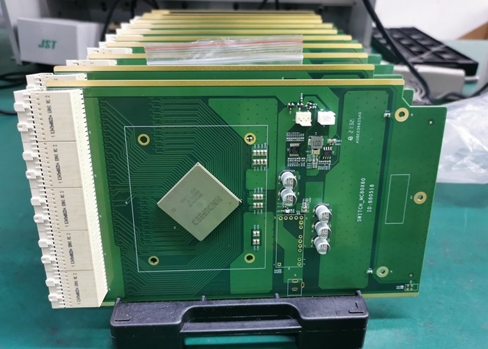 Зеленый цвет собрания Pcb держателя 30-140c Fr4-Standard Tg 1 поверхностный для видео- технологического прочесса